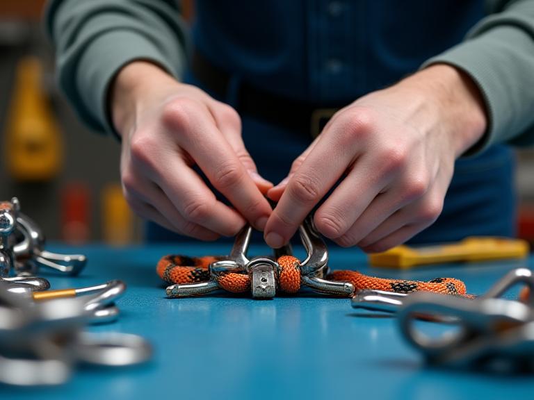Inspeção técnica de equipamentos de escalada